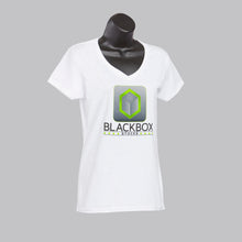 Load image into Gallery viewer, BlackBox Ladies V Neck T-Shirt